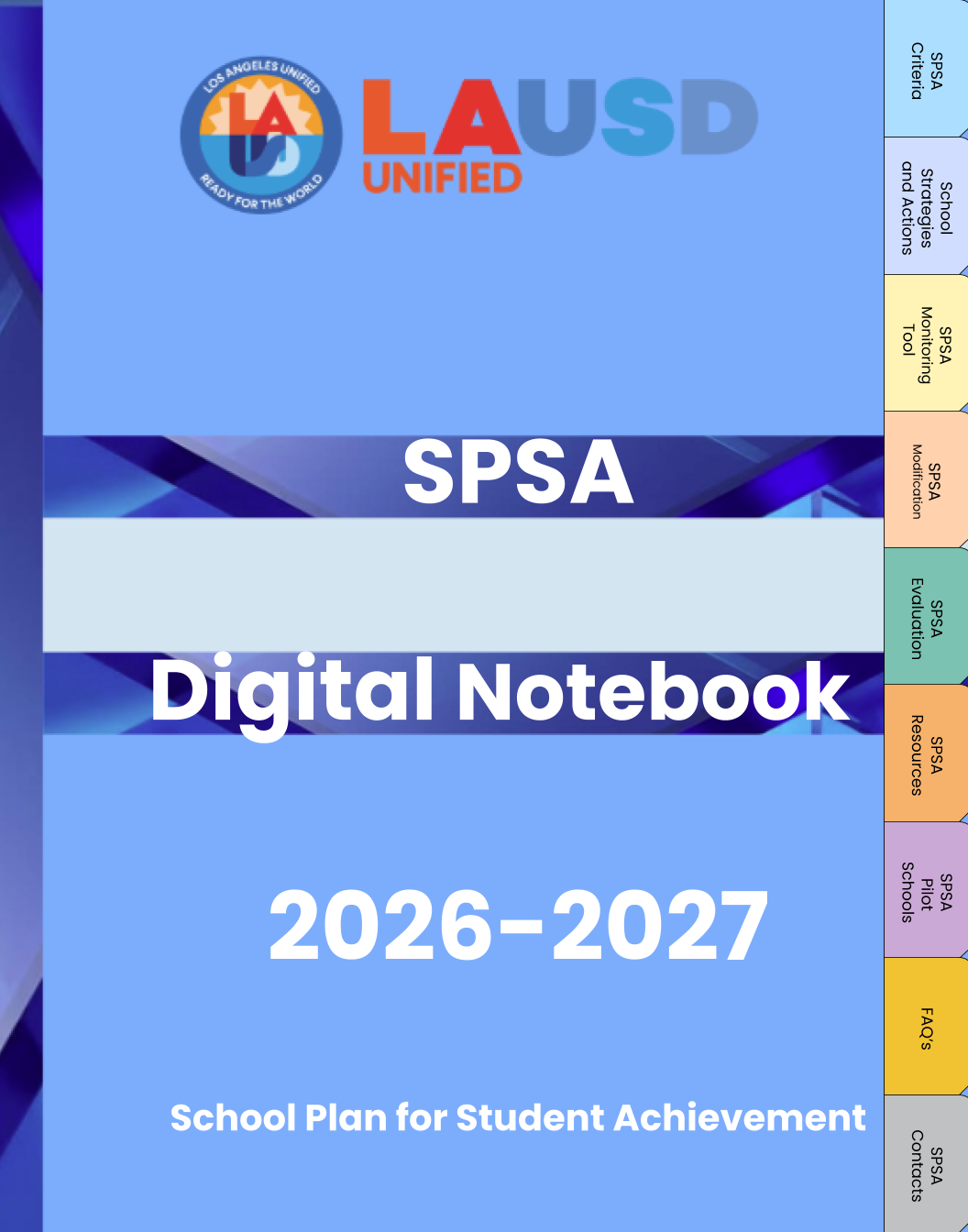 SPSA Digital Notebook Cover