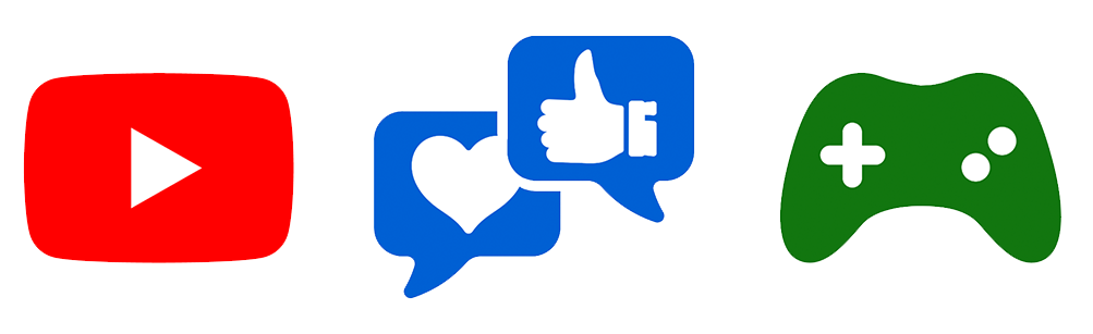 social media and application logos
