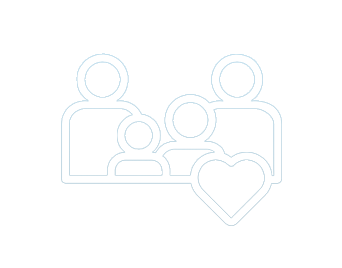 Family icon with a heart