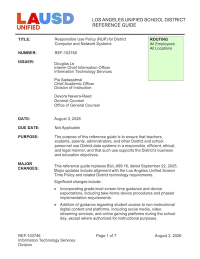 Thumbnail of RUP Policy