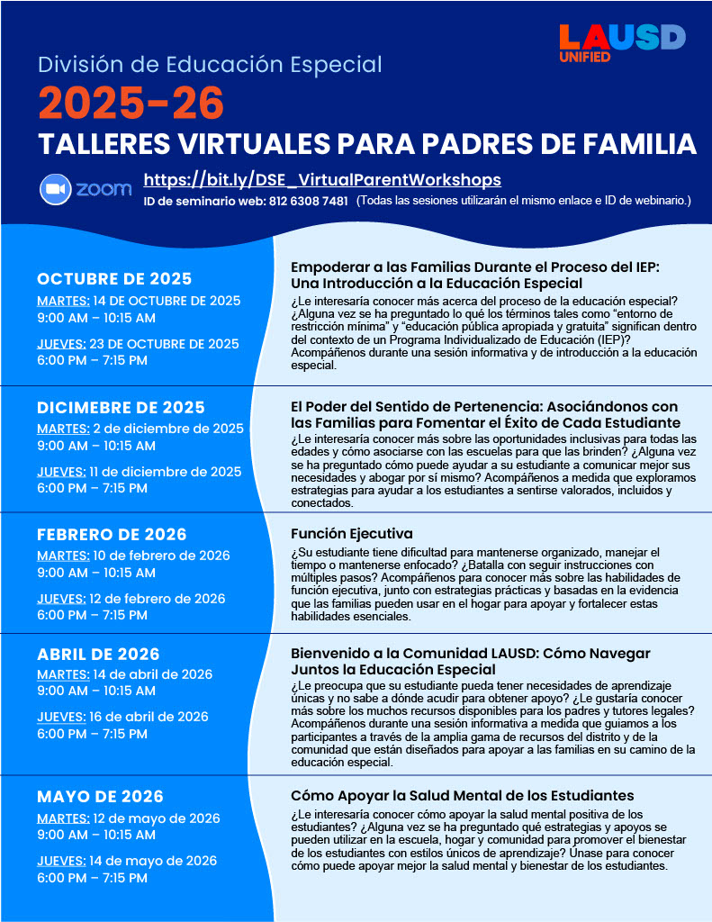 parent workshop