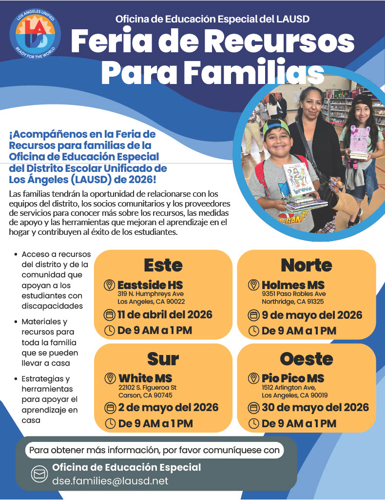 Family Resource Fair Flyer (Spanish)